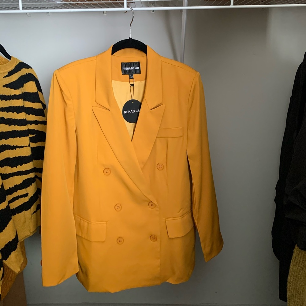 NWT Over-Sized Double-Breasted Blazer Jacket